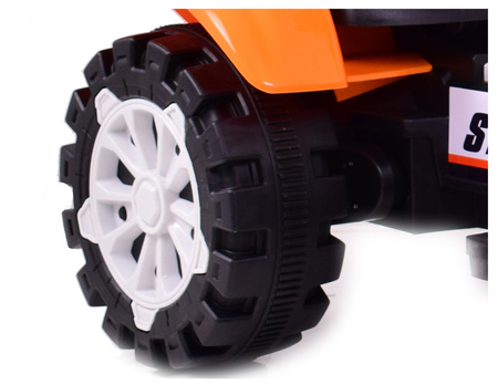 TRAKTOR NA AKUMULATOR Z RUCHOMYM RAMIENIEM - SPYCHACZEM, MIĘKKIE SIEDZENIE/HSD6106B