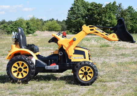 MOCNY TRAKTOR Z ŁYŻKĄ KINGDOM 12V  DWIE PRĘDKOŚCI/JS328A
