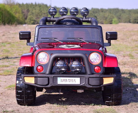 MEGA JEEP  FULLTIME, NAPĘD 4X4,  1X12V ,WOLNY START/ MIĘKKIE KOŁA, FUNKCJA BUJANIA EXCLUSIVE LAKIER/7588