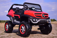 Mercedes Benz Unimog dla dzieci Terenowy Czerwony + Napęd 4x4 + Pilot