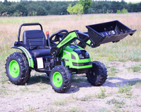 MEGA TRAKTOR Z ŁYŻKĄ - ŁADOWARKĄ. MIĘKKIE SIEDZENIE, PILOT, RADIO FM/HL389