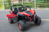 Buggy SuperStar dla dzieci Czerwony + MP4 + Napęd 4x4 + Pilot + Bagażnik + LED + Blokada drzwi