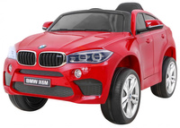 BMW X6M Elektryczne Autko dla dzieci, Czerwony SUV + Pilot