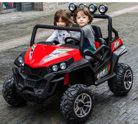 Terenowe Grand Buggy Lift dla dzieci Czerwony + Napęd 4x4 + Pilot + Bagażnik + Radio MP3 + LED