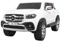 Mercedes Benz X-Class dla dzieci Biały Pickup + Pilot + Napęd 4x4