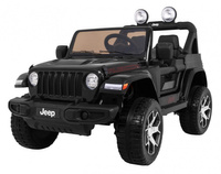 Jeep Wrangler Rubicon terenowy na akumulator dla dzieci Czarny + Pilot  + 4x4