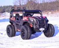 MEGA BUGGY RZR TURBO 12 V,4X4 180 W MEGA MOC, PILOT, MIĘKKIE SIEDZENIE, MIĘKKIE KOŁA, FUNKCJA BUJANIA, KLUCZYK /HC301