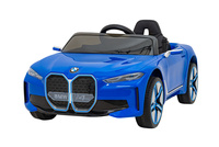 Autko BMW i4 na akumulator dla dzieci Niebieski + Wolny Start + EVA + Ekoskóra + Audio LED + Pilot